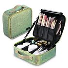 BYOOTIQUE Travel Makeup Train Cases Sequin Cosmetic Bag Professional Lipstick...
