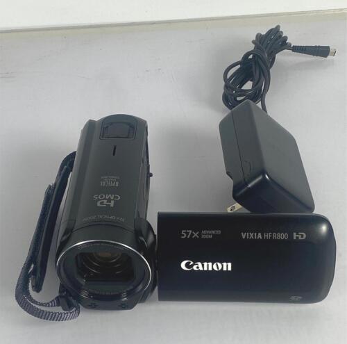 Canon VIXIA HF R800 Camcorder Black 57x Zoom 32x Optical Zoom w/AC Power Adapter
