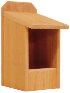 1 Cedar Nesting Box, for Robins, Cardinals, Bluebirds, Titmouse.... Bird House