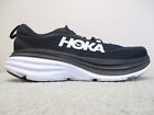 Hoka Bondi 8 Mens 11.5 Wide Shoes Daily Running Stability Distance Black White