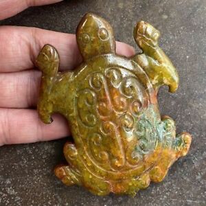 New ListingAntique Xiu jade, cultural and antique jade artifacts, carved turtles