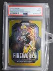 2022 Panini Prizm Aaron Rodgers Fireworks GOLD #05/10 Packers Jets PSA 9