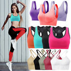 3 Packs Women Racerback Yoga Sports Bras High Impact Workout Gym Activewear Bra