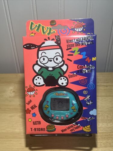 Rare Electronic Virtual Pet Vivy Dog Puppy Blue Teal New In Box HTF