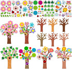 New Listing30Set Spring Tree Craft Kits Springtime Flower Leaf Butterfly Self Adhesive Stic