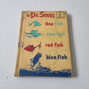 One Fish Two Fish Red Fish Blue Fish Dr Seuss Hardcover Beginner Books 1960