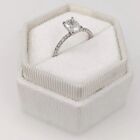 14K White Gold Ring 1.20 Ct GIA  IGI Real Lab Created Diamond Wedding All Sizes