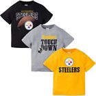 Pittsburgh Steelers Baby Toddler Shirt 3 Pack, Short Sleeve Gerber NFL