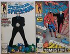 spectacular Spider-man 139, 142 tombstone origin & capture ow/wp see pics!