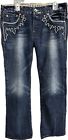 Guess Jeans Premium Vintage Falcon Bootcut Embroidered Womens Size 34