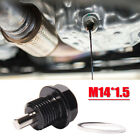 Black M14*1.5MM Magnetic Engine Oil Drain Plug Nut Screw Bolt Oil Drain Sump Nut (For: 2021 Shelby GT500)