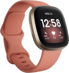 FitBit Versa 3 - Pink (FB511BKBK) with TWO L bands