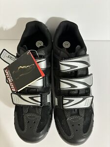SPECIALIZED Mens BG Black/Silver Sport Road Cycling Shoes Size 9 U.S.