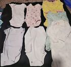Girls Infant Bundle size  NEWBORN  Baby Large clothing lot of 7 pieces