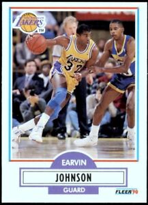 1990-91 Fleer Earvin Magic Johnson #93 - LA Lakers  (EX to NM)  FREE SHIPPING