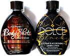 Ed Hardy Body Shots HOT Tingle Tanning Bed Lotion & DOLCE Black Extreme Bronzer