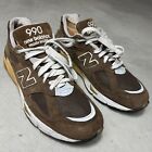 New Balance 990 Brown Suede Sneakers M990BRN USA Made Mens US 11 SUPER RARE