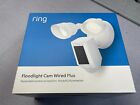 New ListingRing Floodlight Cam Wired Plus with motion-activated 1080p HD video, White 2021