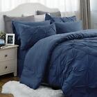 Bedsure Full Size Comforter Sets - Bedding Sets Full 8 Pieces, Bed in a Bag Navy