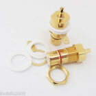 20pcs CMC Gold Plated Copper RCA Female Phono Jack Panel Mount Chassis Connector