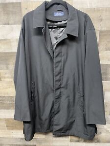Ralph Ralph Lauren men's 52L Black rain jacket Lined trench coat overcoat
