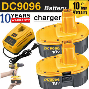 18 Volt for Dewalt 18V Battery /Charger DC9096-2 DC9098 DC9099 NEW replacement