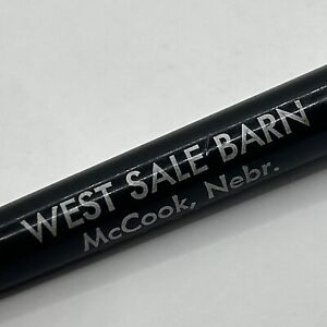 VTG Ballpoint Pen West Sale Barn McCook NE Cattle Hog Sales Chet Harry & Les