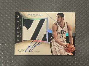 New Listing2013 Immaculate PLATINUM Premium Patch Auto Enes Kanter 1/1 Game Used 1 OF 1