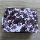 Cowshed Small Purple Floral & Dragonfly Makeup Bag 6 x 4 x 2 In