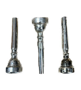 3 Pieces Standard Trumpet Mouthpiece for Bach Standard 3C Nickel Plated