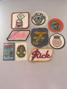Company Advertising Vintage 1970’s Patch Lot Peanuts Plane Olympic Charlie Brown