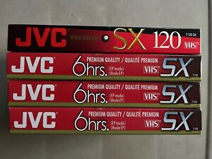 JVC VHS Tapes; Blank; Lot Of 4