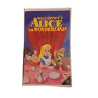 Vintage Walt Disney Alice in Wonderland VHS Movie Black Diamond Classic