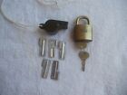 United States Army foot locker padlock, Drill Sgts. whistle and 5 P-38 can opene