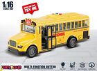 School Bus Toy Yellow 1:16 Fun Learning Kids City Bus Toys Gifts for Boys