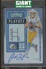 2020 Contenders Justin Herbert Playoff Rookie Ticket Auto /49 Chargers