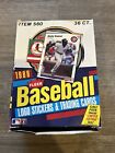 1988 Fleer Baseball Logo Stickers & Trading Cards Box - 36 UNOPENED Packs