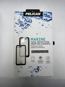 Pelican Marine Waterproof Case For iPhone 7 Plus & iPhone 8 Plus Black/Clear