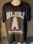 Vintage 1997 NFL Tennessee Oilers Lee Sports Nutmeg  T-Shirt Size Large