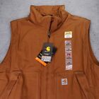 Carhartt FR Vest Mens 3XL Brown Fire Resistant Quick Duck Work Jacket New