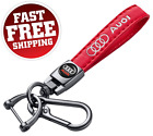 Genuine Leather Keychain Compatible with Audi A3 RS3 A4 A5 A6 A7 RS7 A8 Q3 Q5 Q7