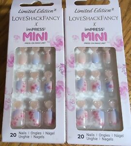 (2) Packs  Kiss Impress Press-On-Manicure Mini Kids Nails 88904 Sun kissed Peach