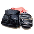 Coach BackPack Bag  Back Pack 3 set Black Leather 3750826
