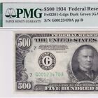 1934 Five Hundred Dollars $500 Chicago FRN—Fr#2201-G—PMG 50 About Uncirculated
