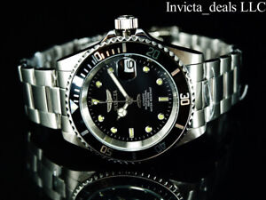 Invicta Men's 40mm Pro Diver AUTOMATIC NH35A BLACK DIAL Silver Watch