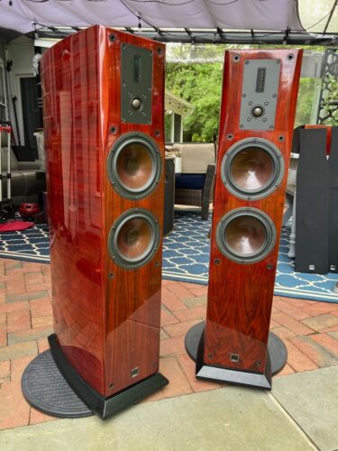 Dali Helicon 400 Speakers High Gloss Rosenut Made in Denmark Audiophile Quality