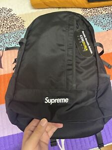 Supreme ss18 Black Backpack Deadstock With Tags
