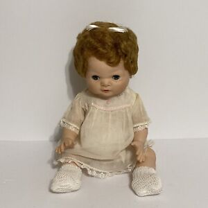 New ListingVintage 1958 American Character INFANT TOODLES Baby Doll Rooted Hair 15”