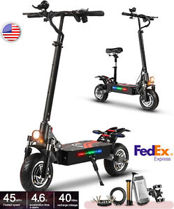 2024 Q7 Pro Dual Motor 3200W 52V 19AH Electric Scooter Adult 45 MPH With Seat