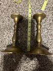 brass candlesticks pair 6 3/4” 2lbs